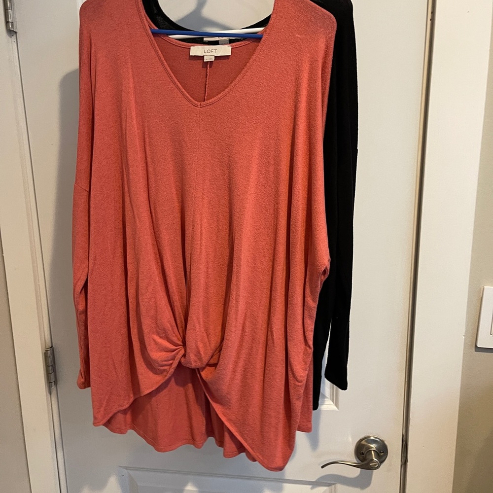 Twist front maternity sweaters from loft